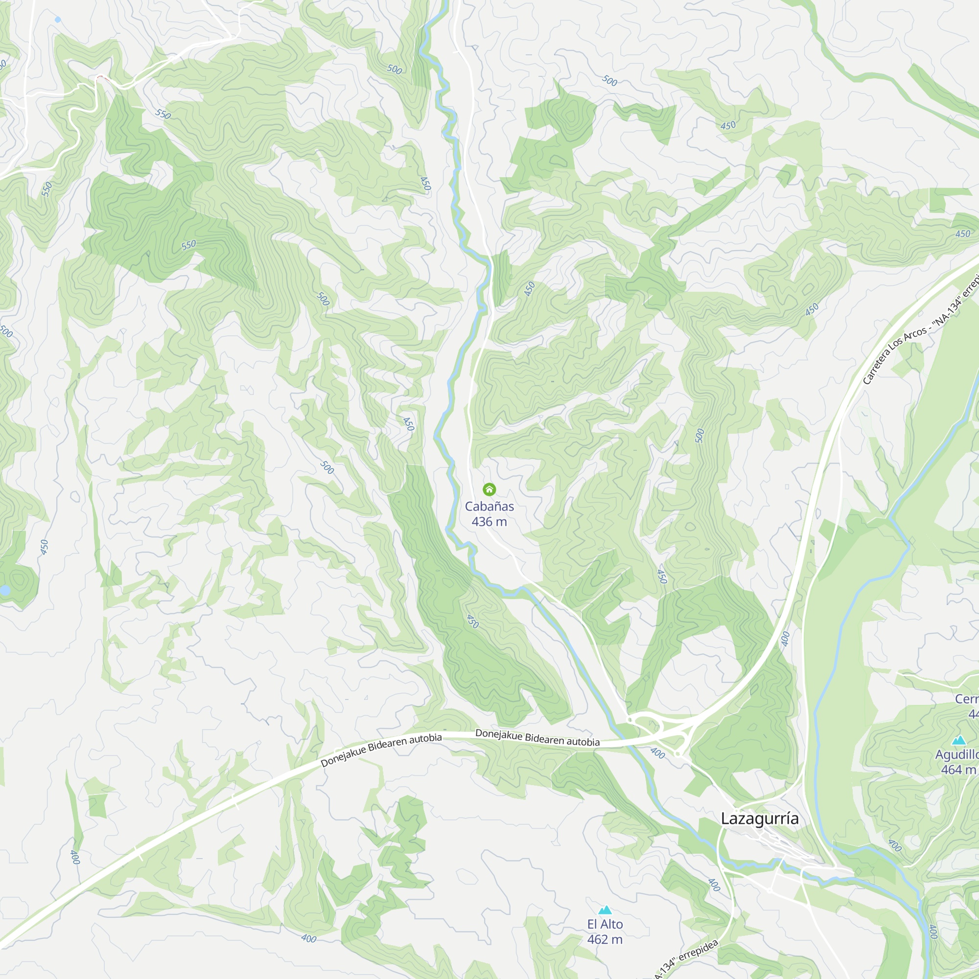 Cabañas map