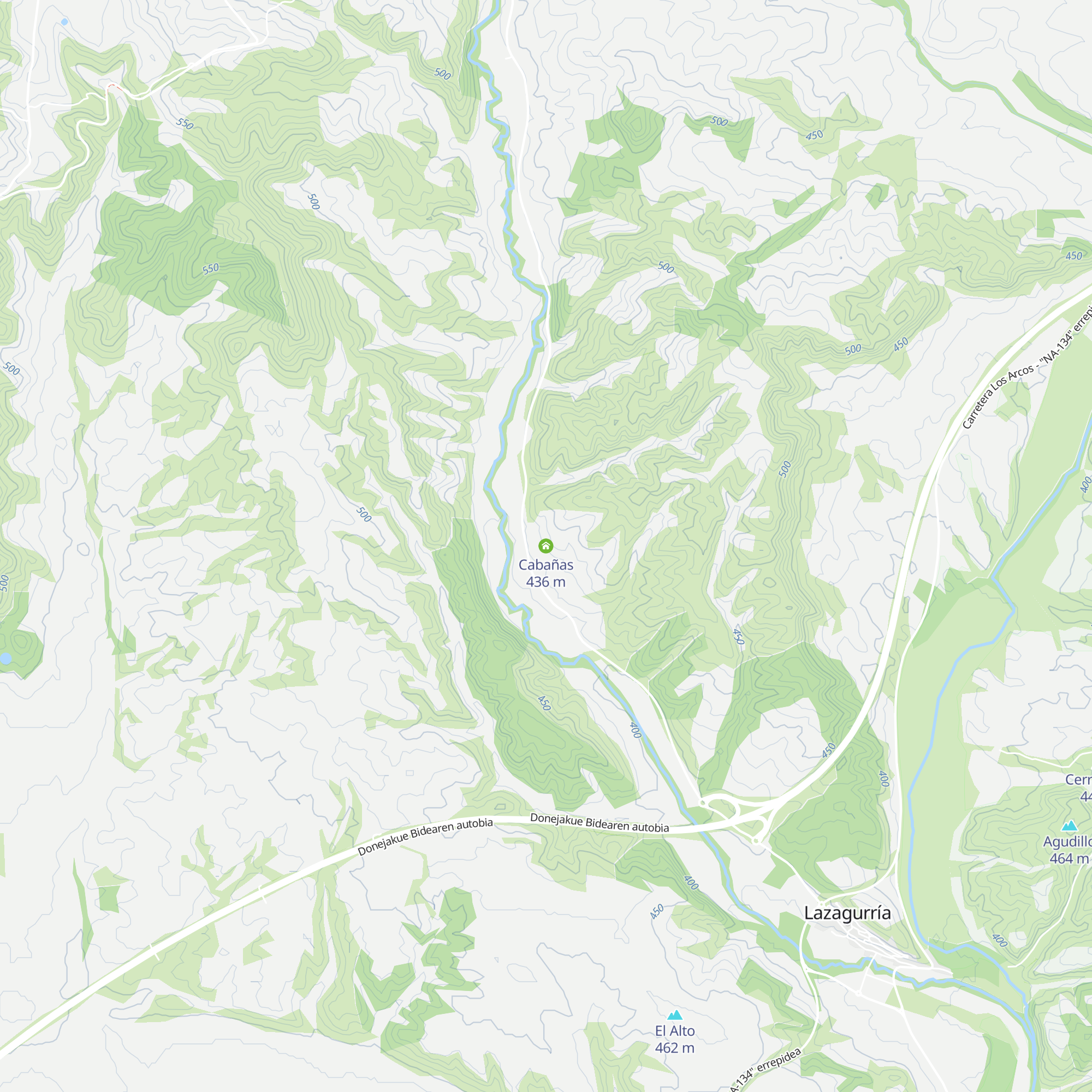 Cabañas map