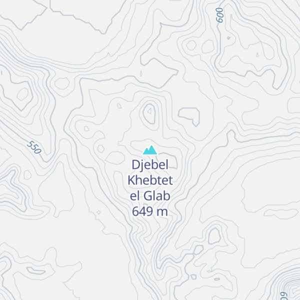 Map of Djebel Khebtet el Glab