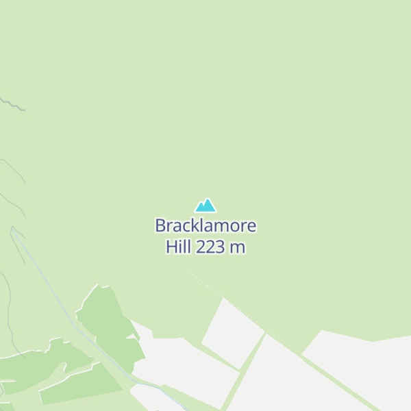 Map of Bracklamore Hill