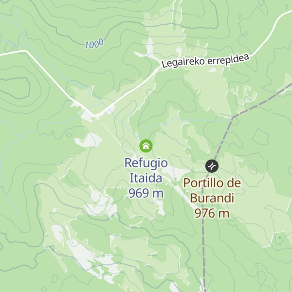 Map of Refugio Itaida