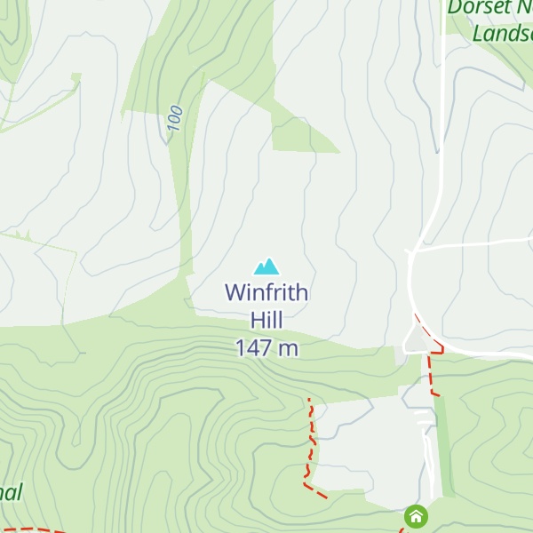 Map of Winfrith Hill