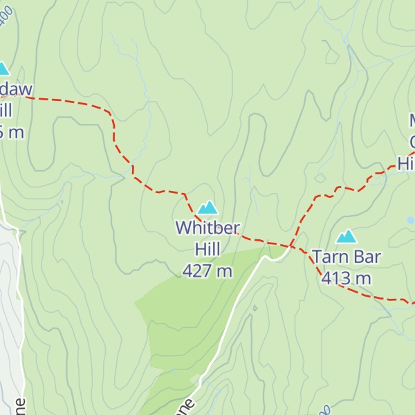 Map of Whitber Hill