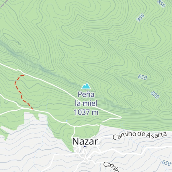 Map of Peña la miel