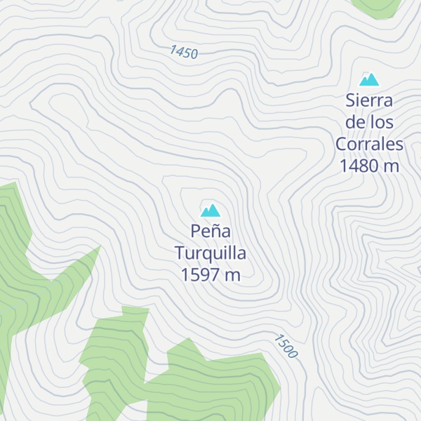 Map of Peña Turquilla