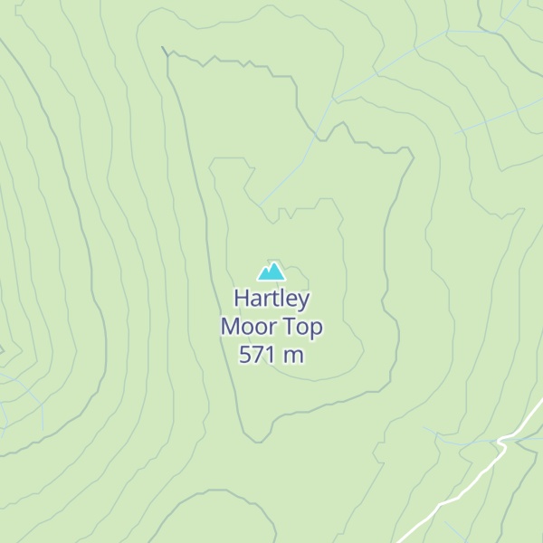 Map of Hartley Moor Top