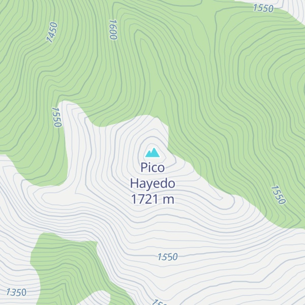 Map of Pico Hayedo