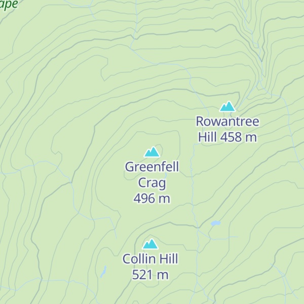 Map of Greenfell Crag