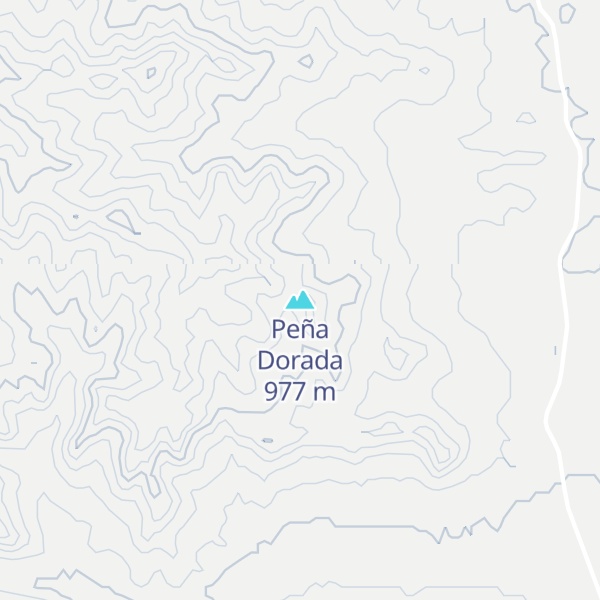 Map of Peña Dorada