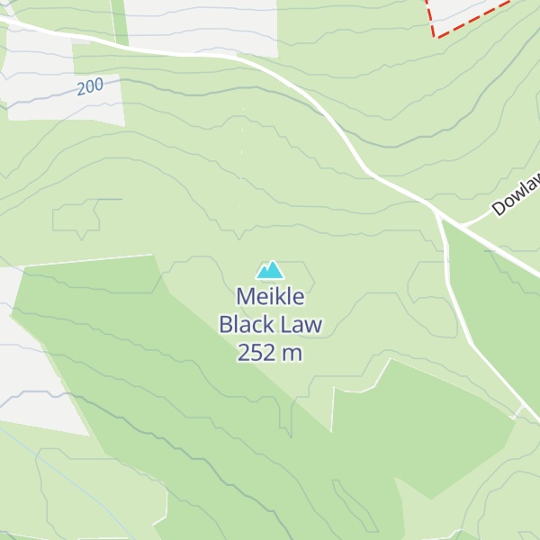 Map of Meikle Black Law