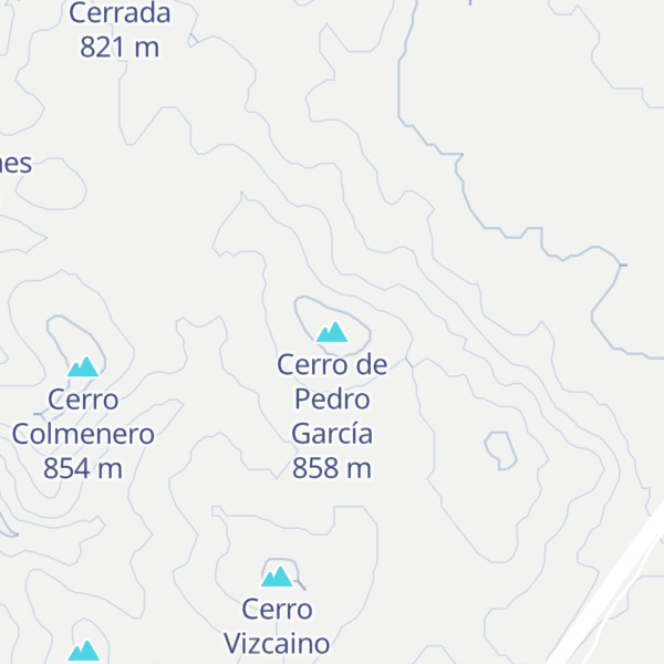 Map of Cerro de Pedro García
