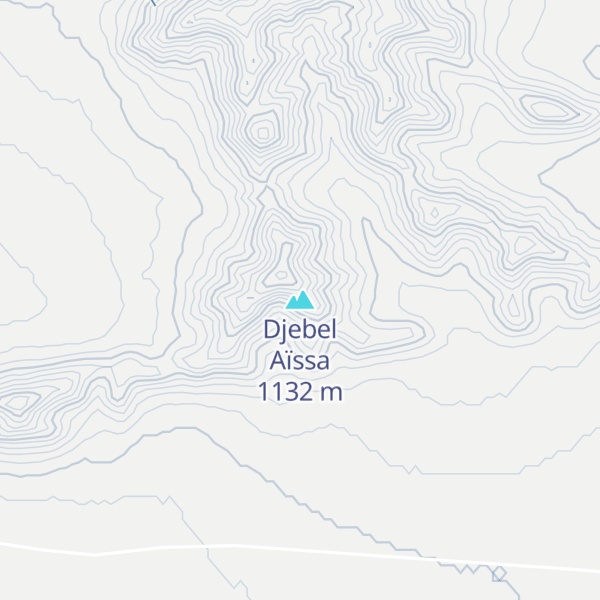 Map of Djebel Aïssa