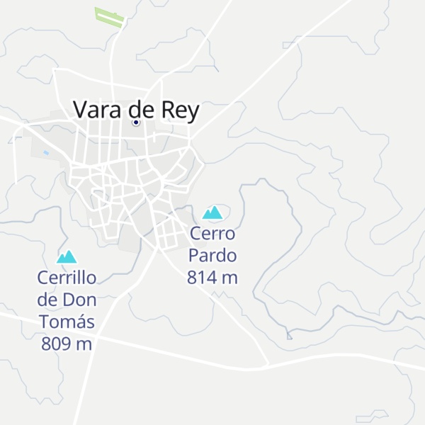 Map of Cerro Pardo