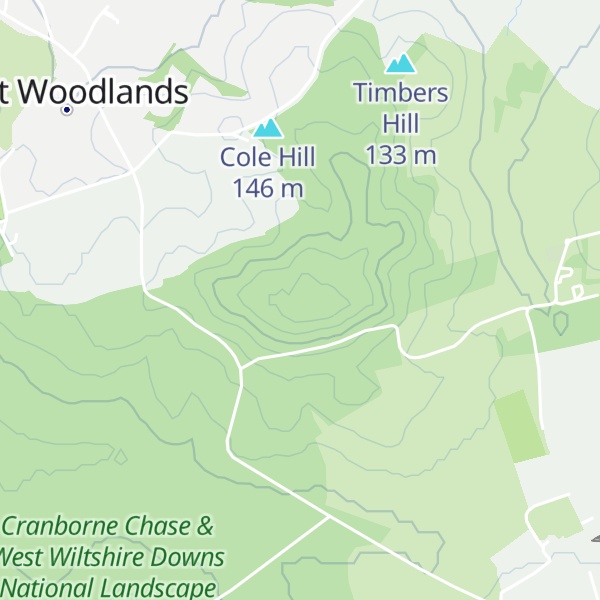 Map of Roddenbury Hill