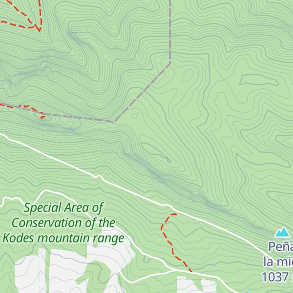 Map of Peña Gallet