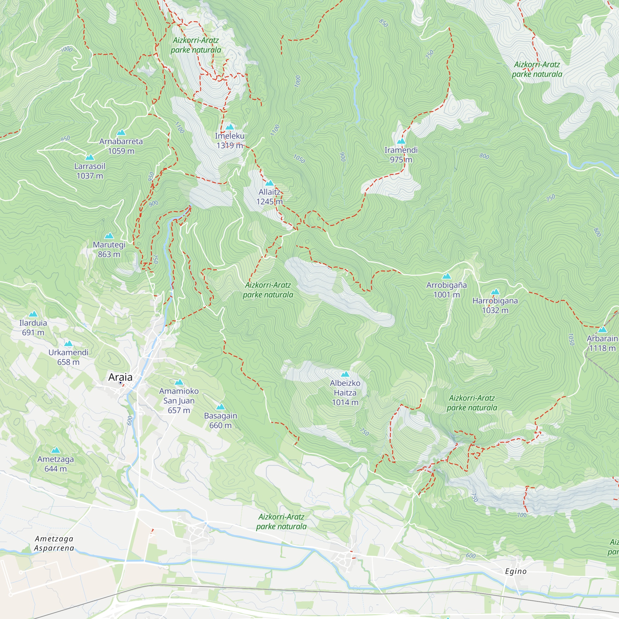 Refugio Apota Aterpea map