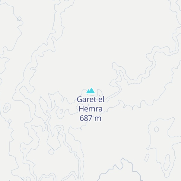 Map of Garet el Hemra