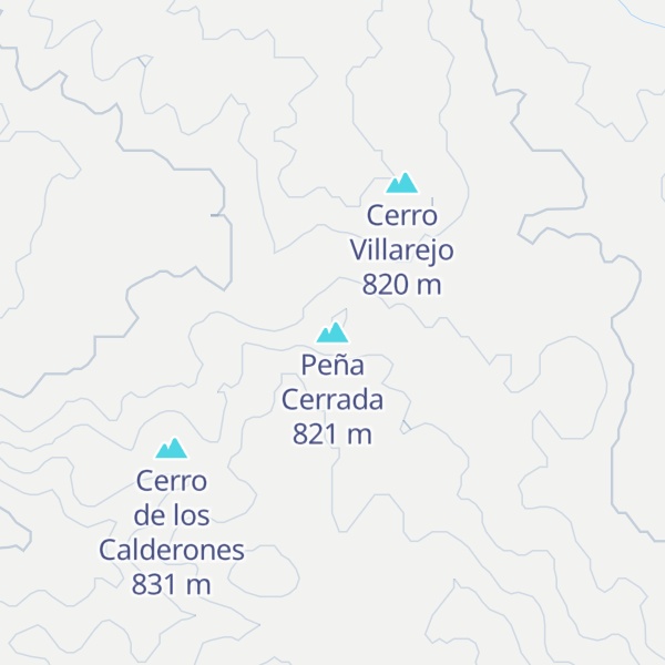 Map of Peña Cerrada