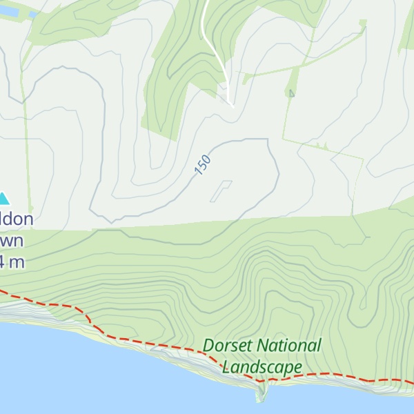 Map of Chideock Down