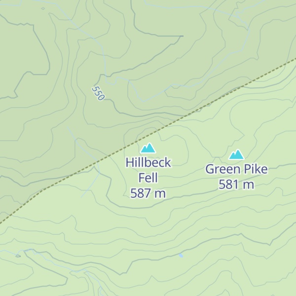 Map of Hillbeck Fell