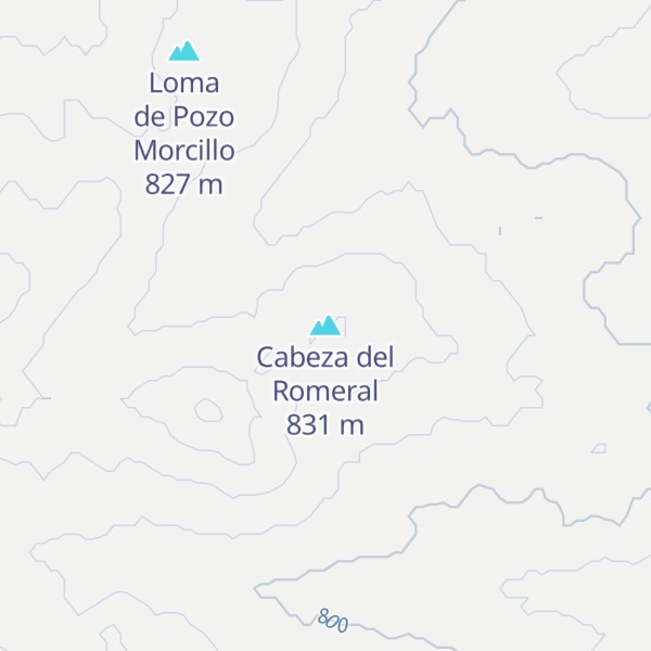 Map of Cabeza del Romeral