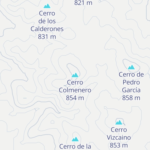 Map of Cerro Colmenero
