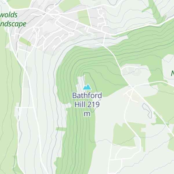 Map of Bathford Hill