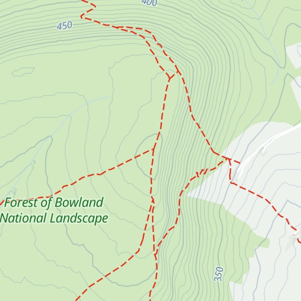 Map of Pendle Hill
