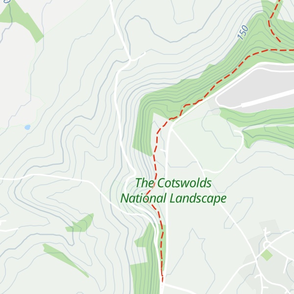 Map of Coaley Peak