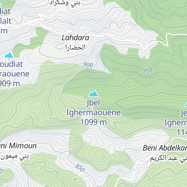 Map of Jbel Ighermaouene