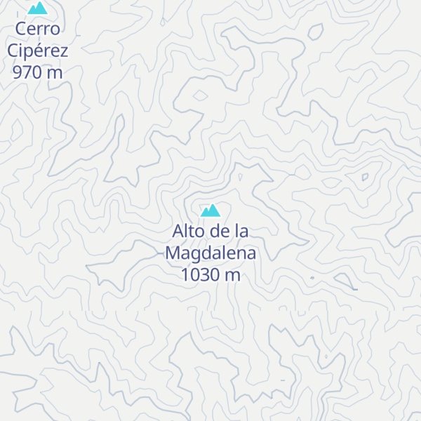Map of Alto de la Magdalena