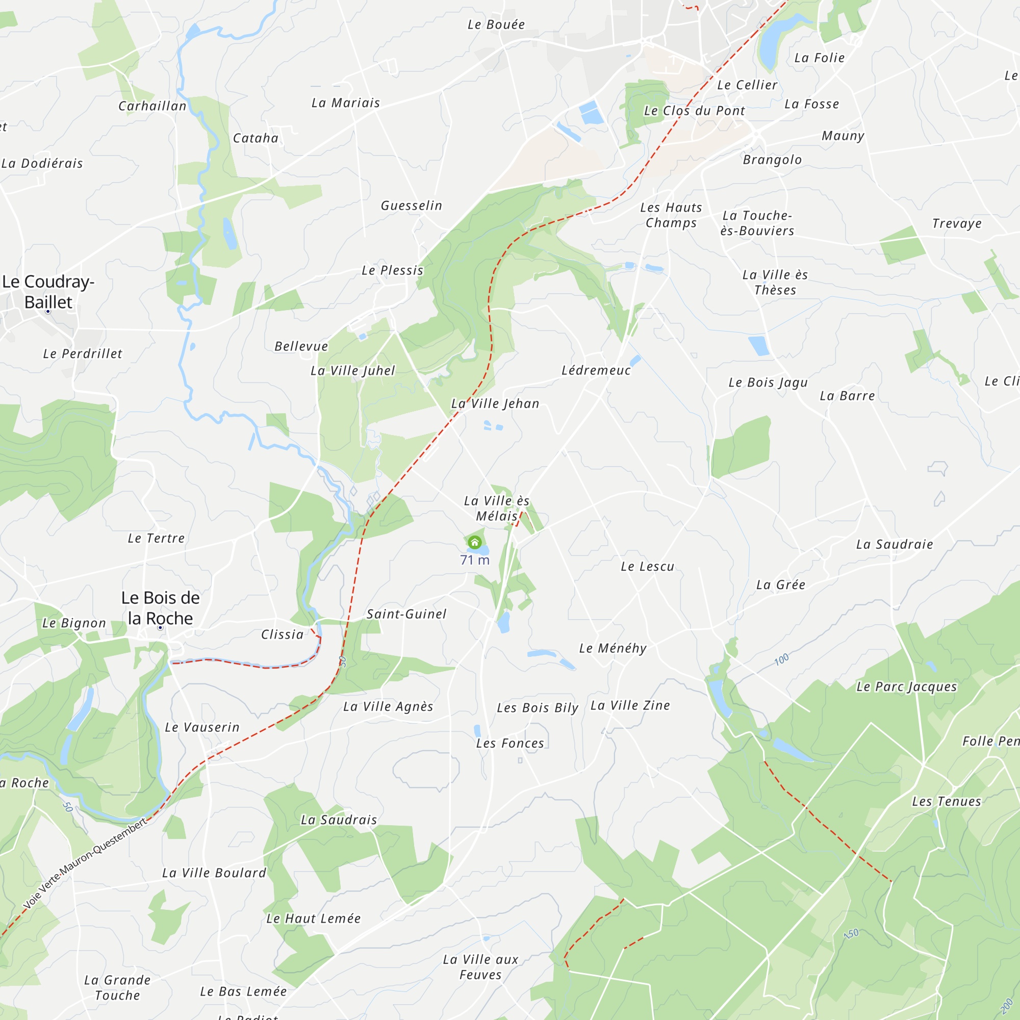 Gîte de groupe Les Néfliers map
