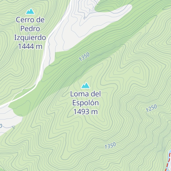 Map of Loma del Espolón