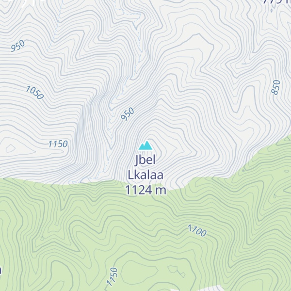 Map of Jbel Lkalaa