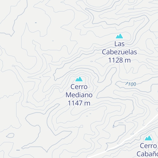 Map of Cerro Mediano