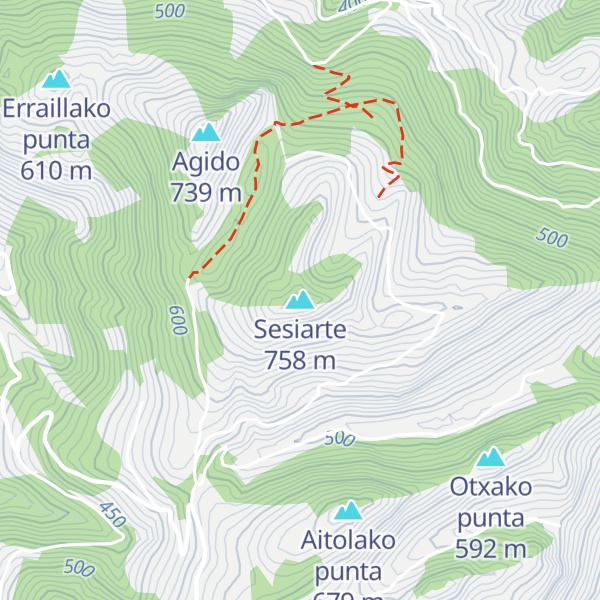 Map of Sesiarte