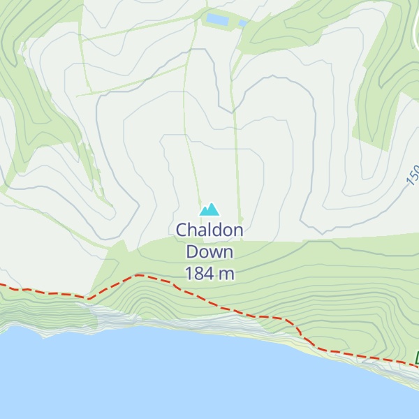 Map of Chaldon Down