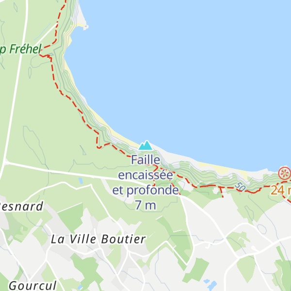 Map of Faille encaissée et profonde