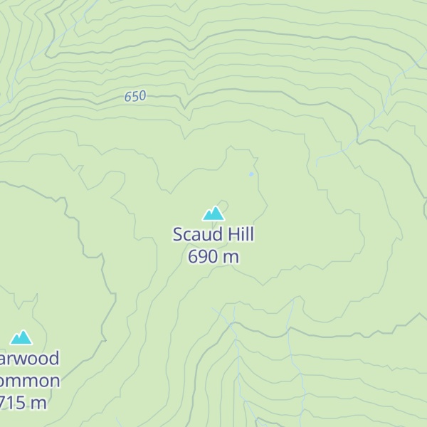 Map of Scaud Hill