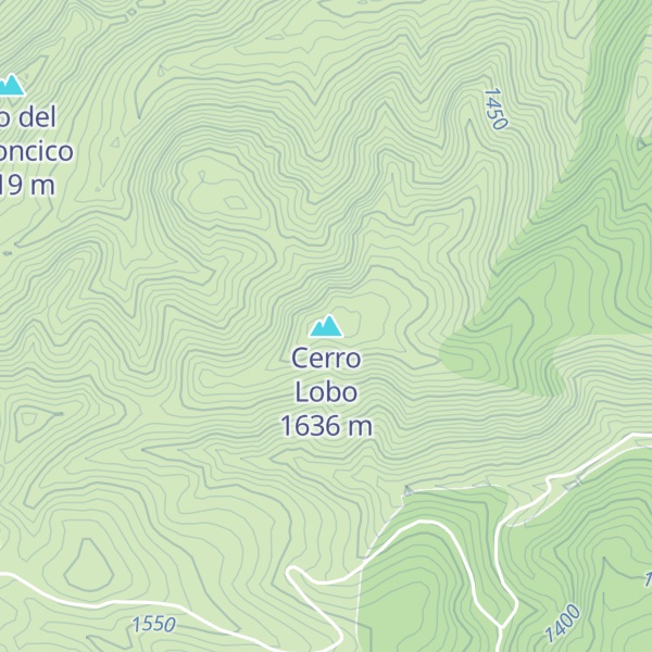 Map of Cerro Lobo