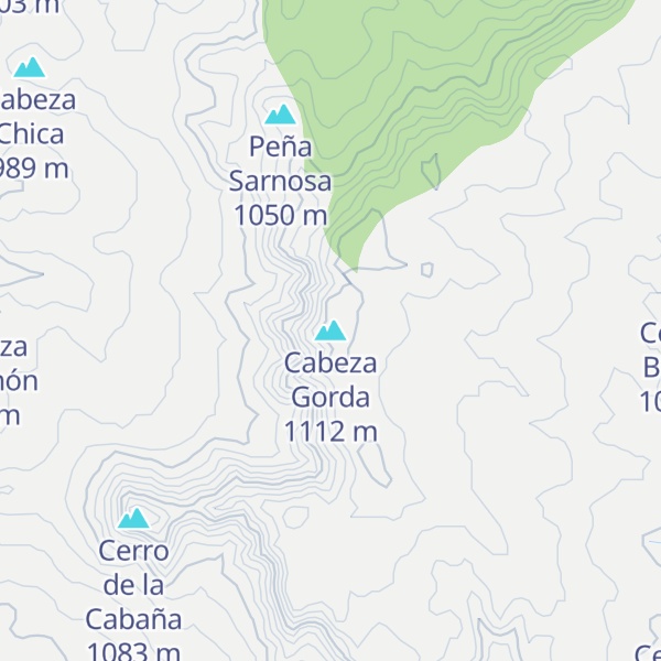 Map of Cabeza Gorda