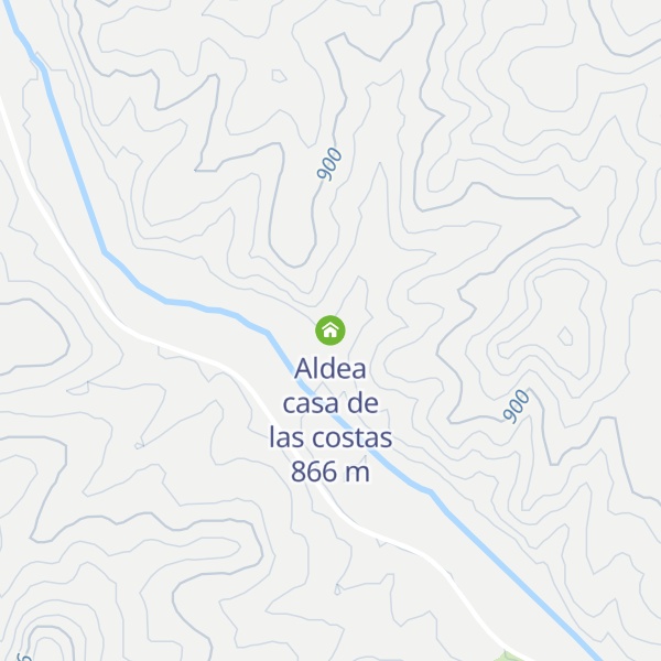 Map of Aldea casa de las costas