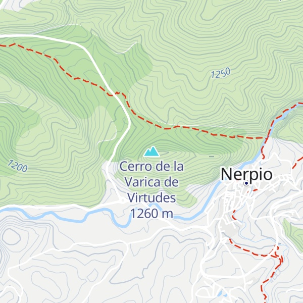 Map of Cerro de la Varica de Virtudes
