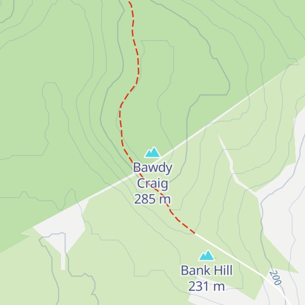 Map of Bawdy Craig
