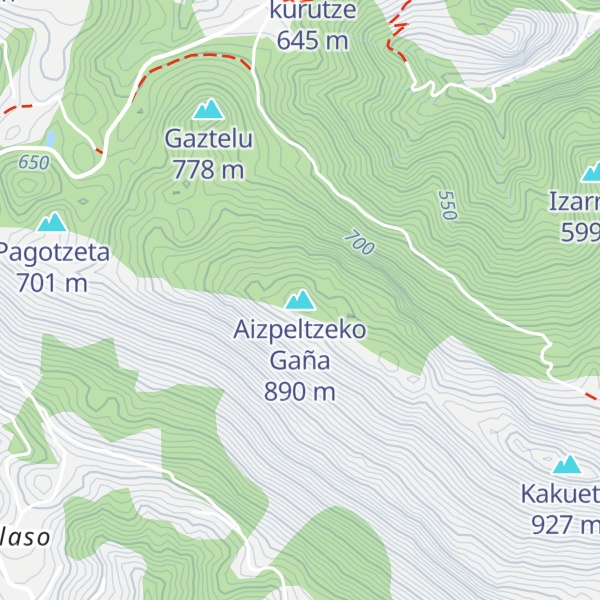 Map of Aizpeltzeko Gaña