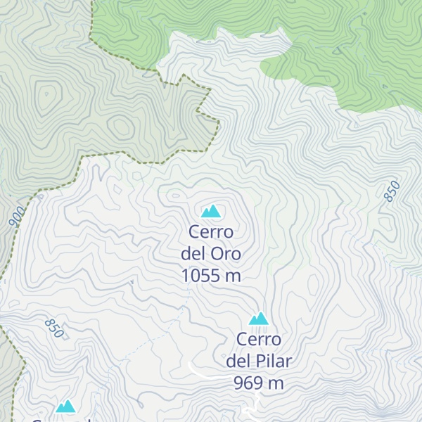 Map of Cerro del Oro