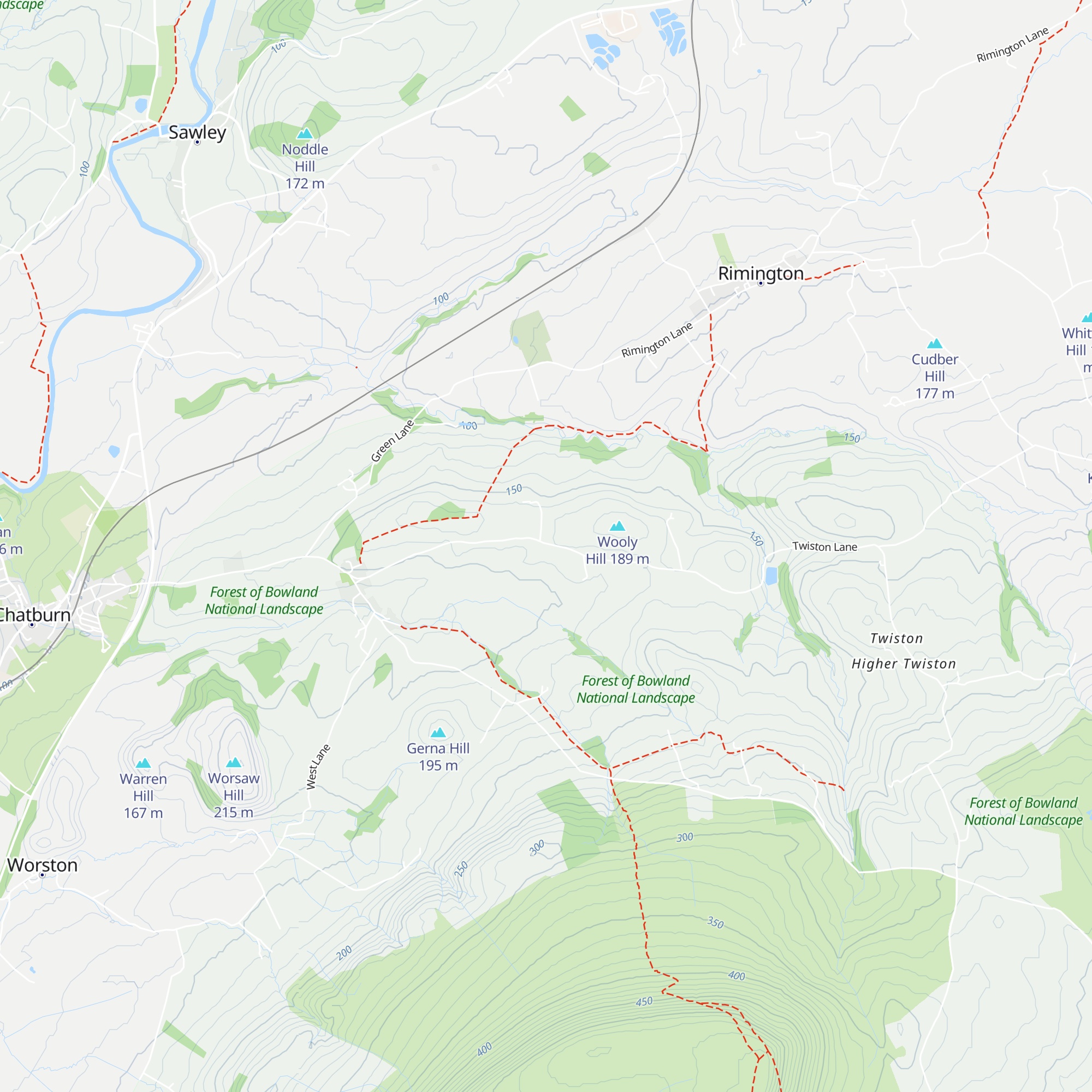 Downham Camping Barn map
