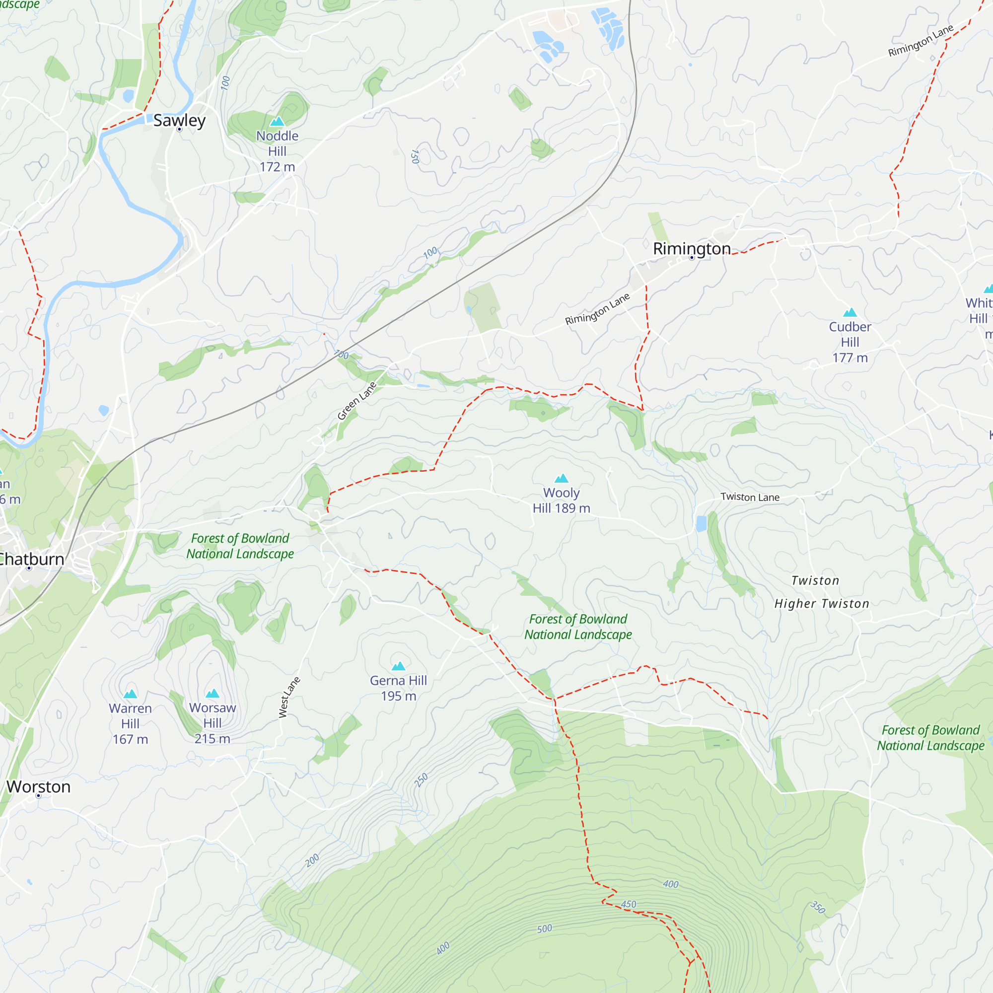 Downham Camping Barn map