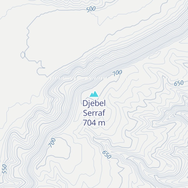 Map of Djebel Serraf