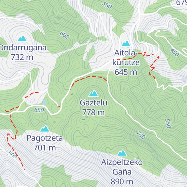 Map of Gaztelu